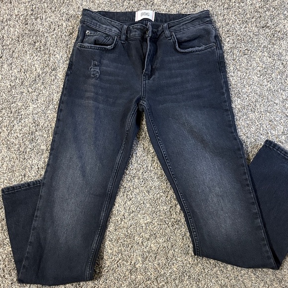 BDG Dark Gray Slim Bootcut Jeans - Picture 3 of 6